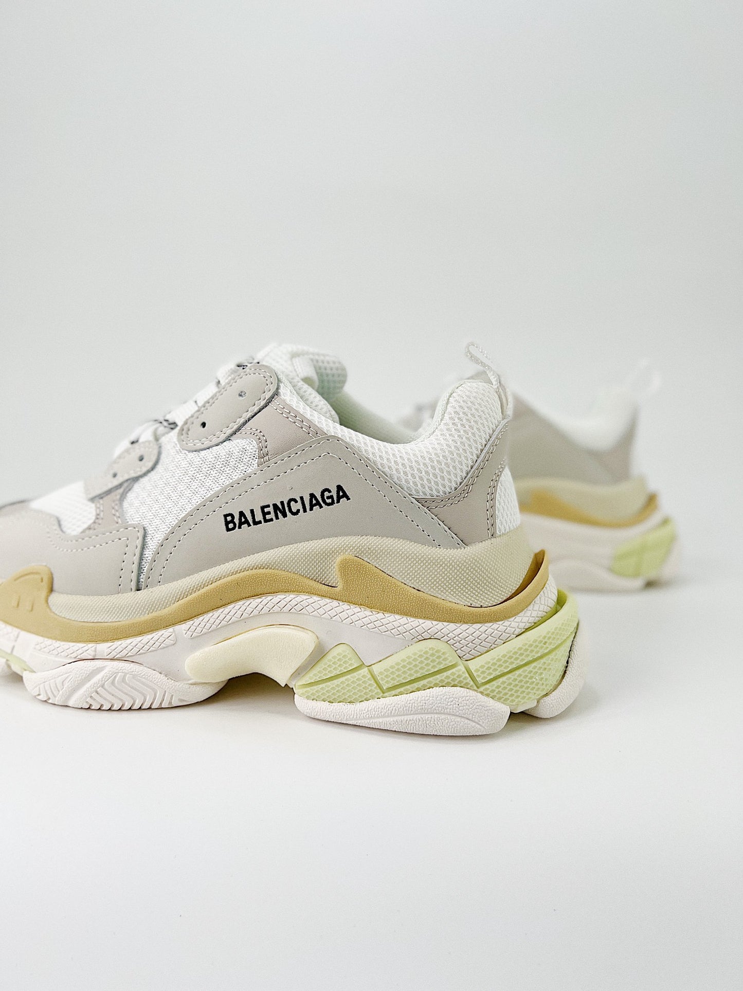 Balenciaga Triple S White Beige