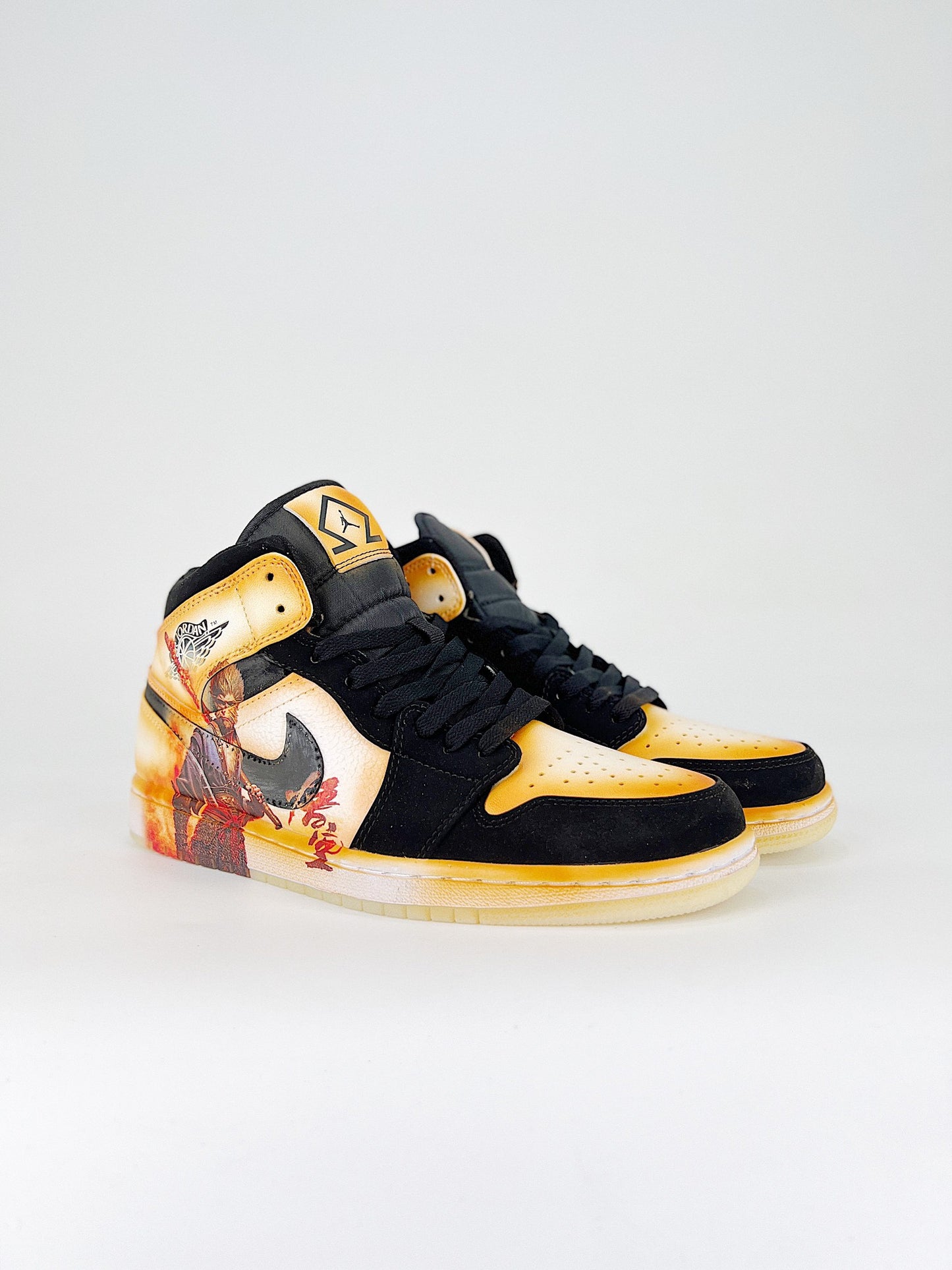 Nike Air Jordan 1 Mid Yellow BM Wukong