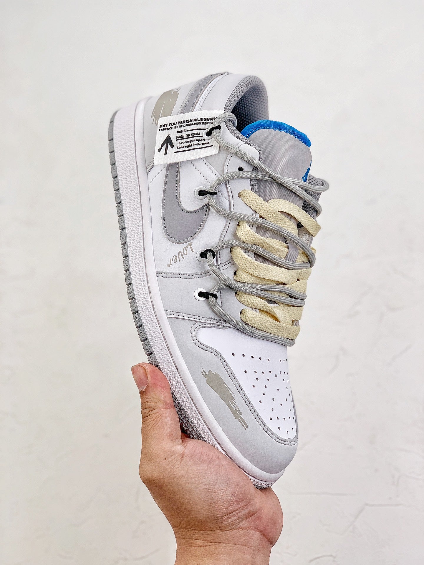 Nike Air Jordan 1 Low Silver White