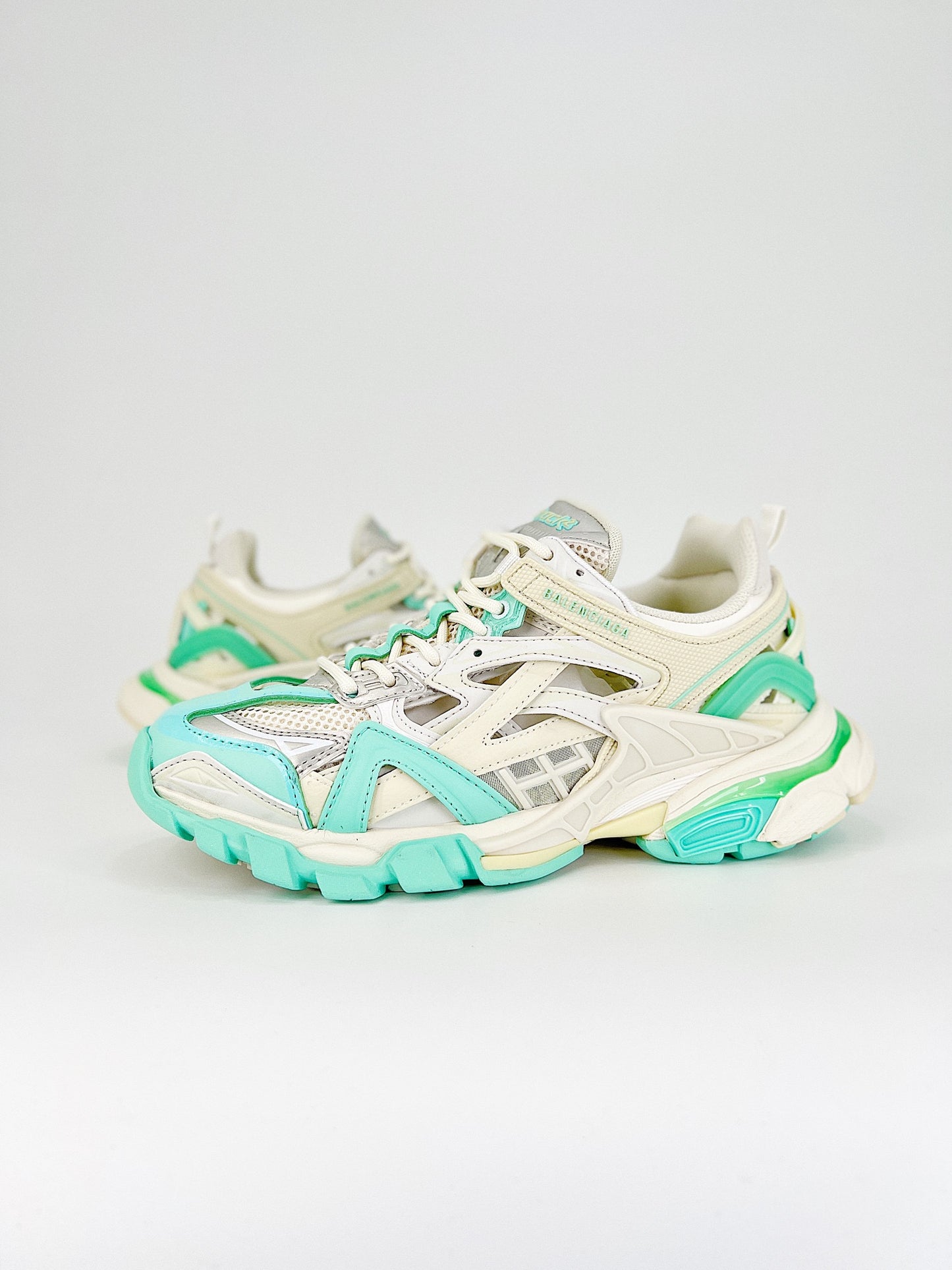 ﻿Balenciaga Track 2 Green Cream