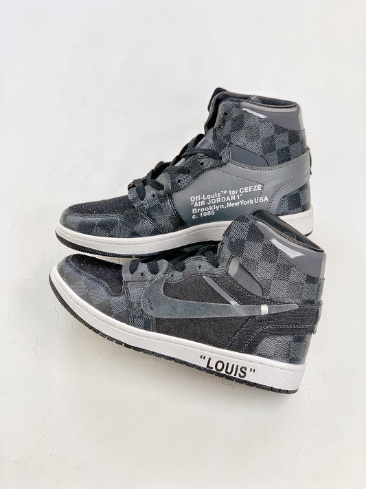 Nike Air Jordan 1 OFF-White x LV Gray