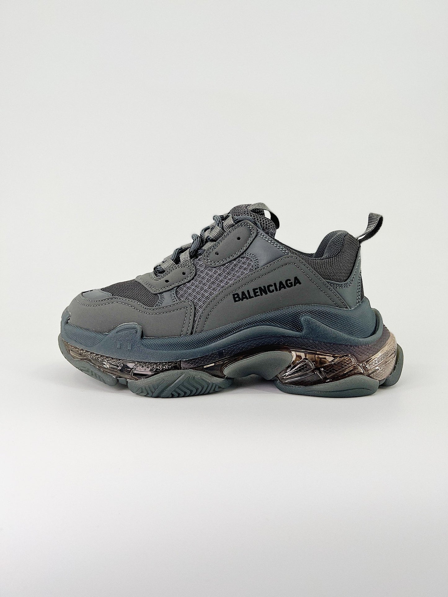 Balenciaga Triple S Clear Sole Dark Grey