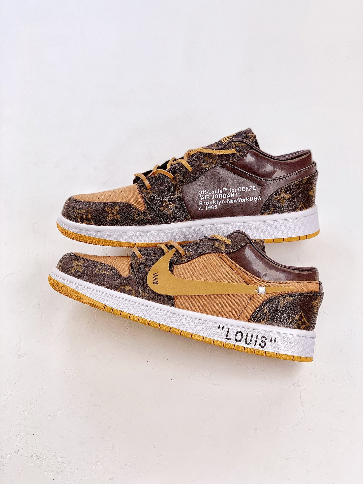 Nike Air Jordan 1 OFF-White x LV Low Brown