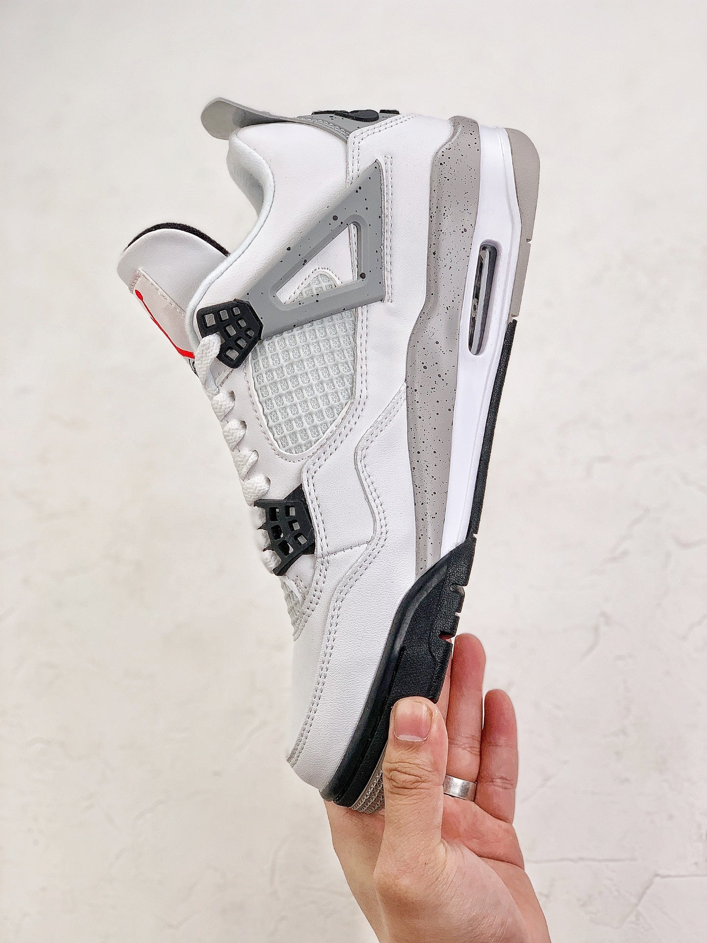 Nike Air Jordan 4 Retro Biały Cement