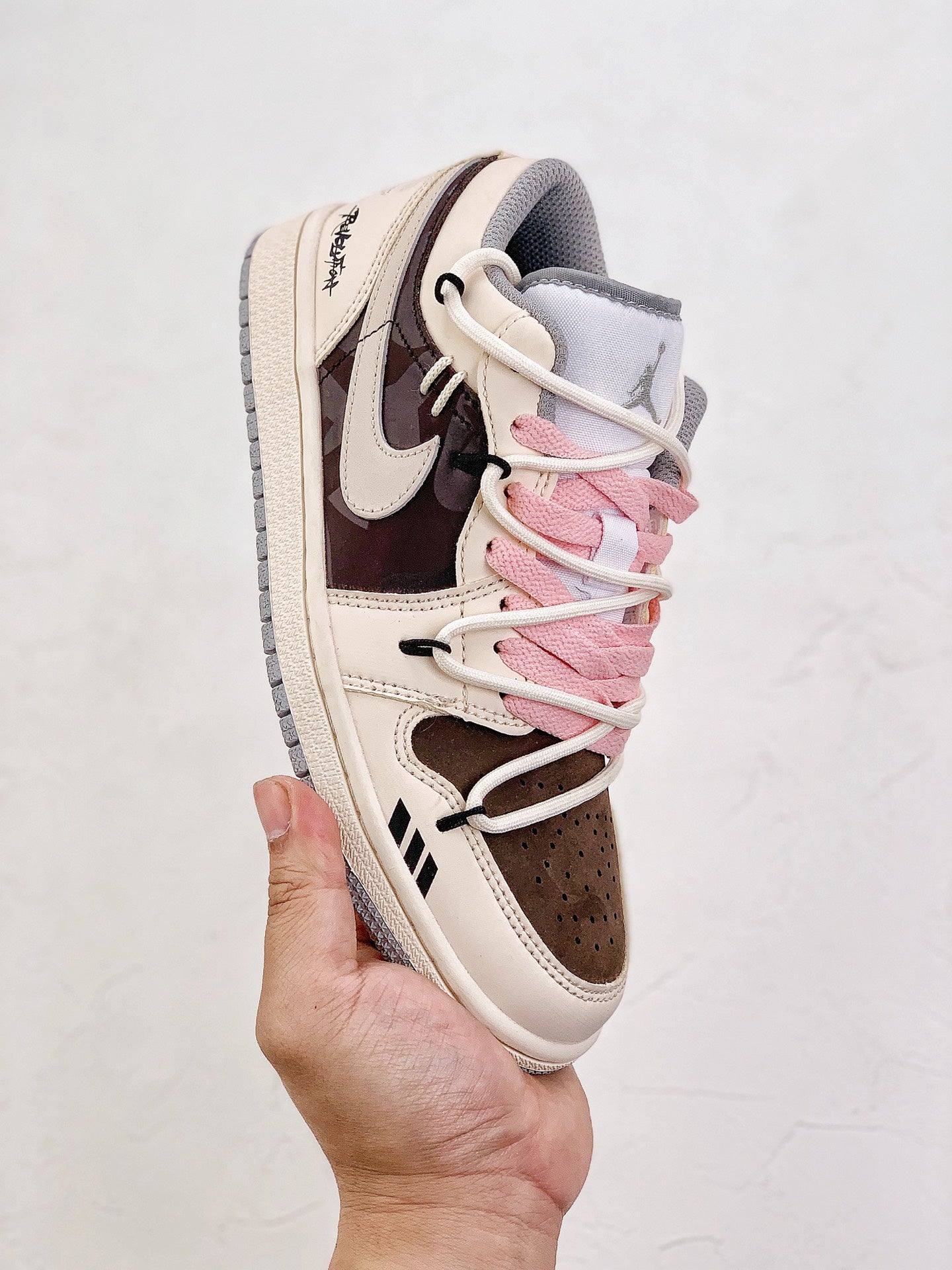 Nike Air Jordan 1 Low White Brown