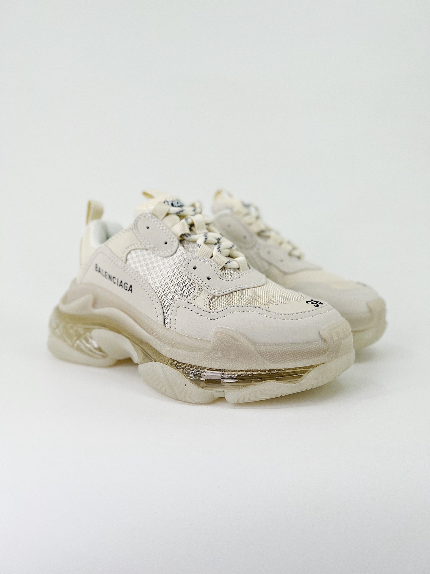 Balenciaga Triple S Clear Sole Gold