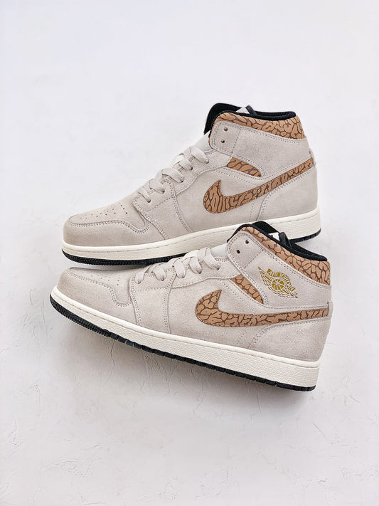 Nike Air Jordan 1 Mid SE Brown Elephant