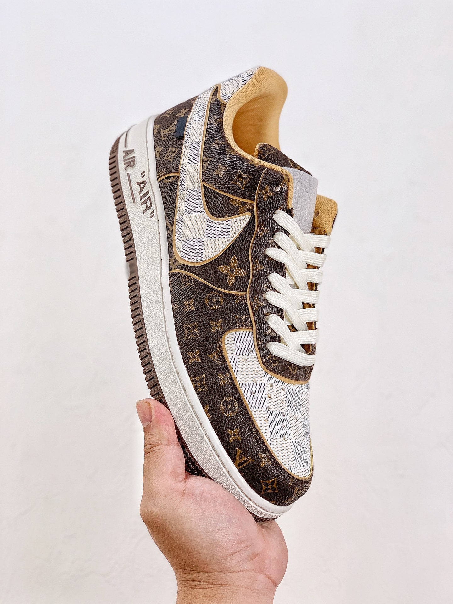 Nike Air Force 1 x LV Brown Damier Azur