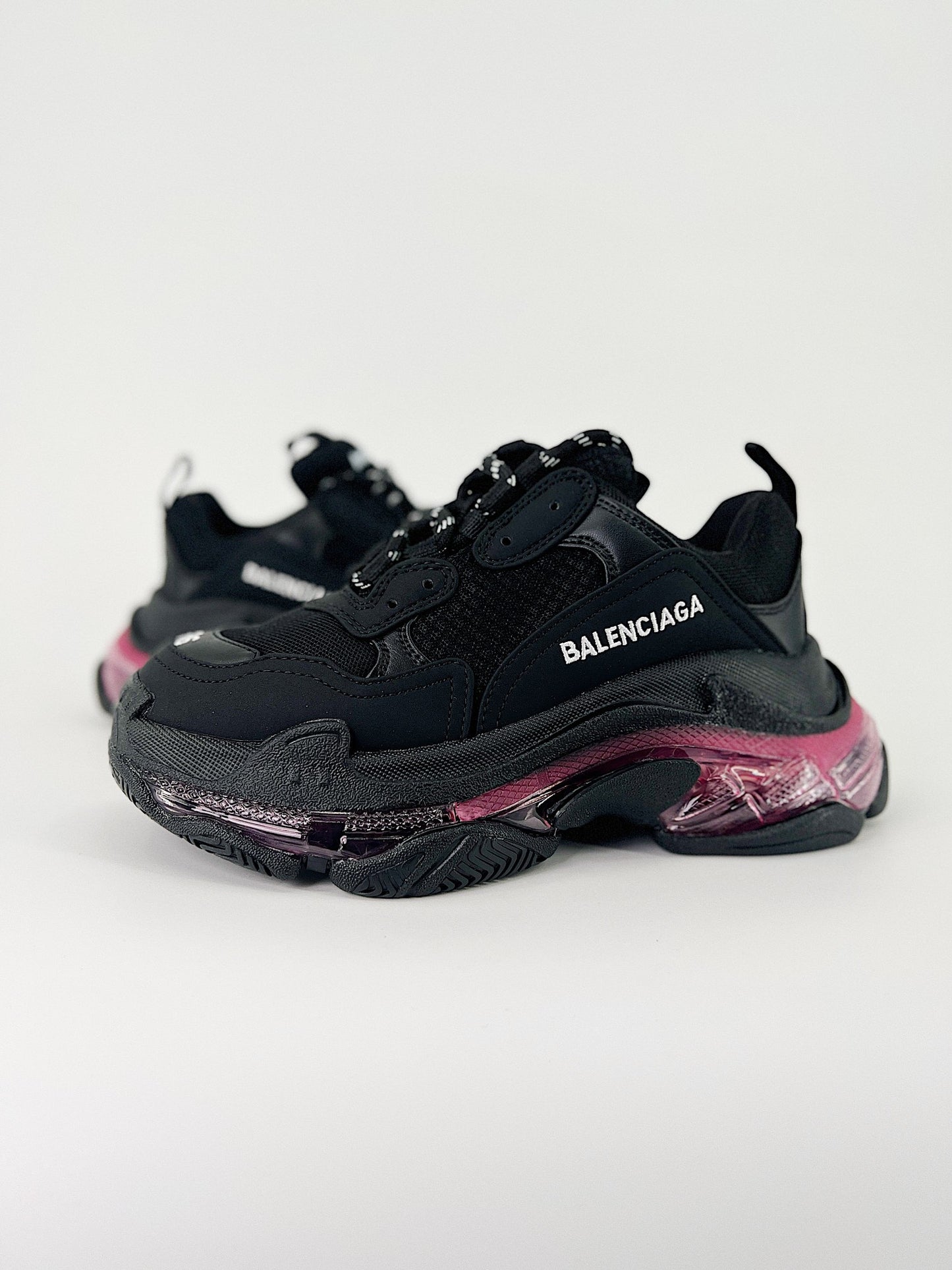 Balenciaga Triple S Czarny Różowy Neon 