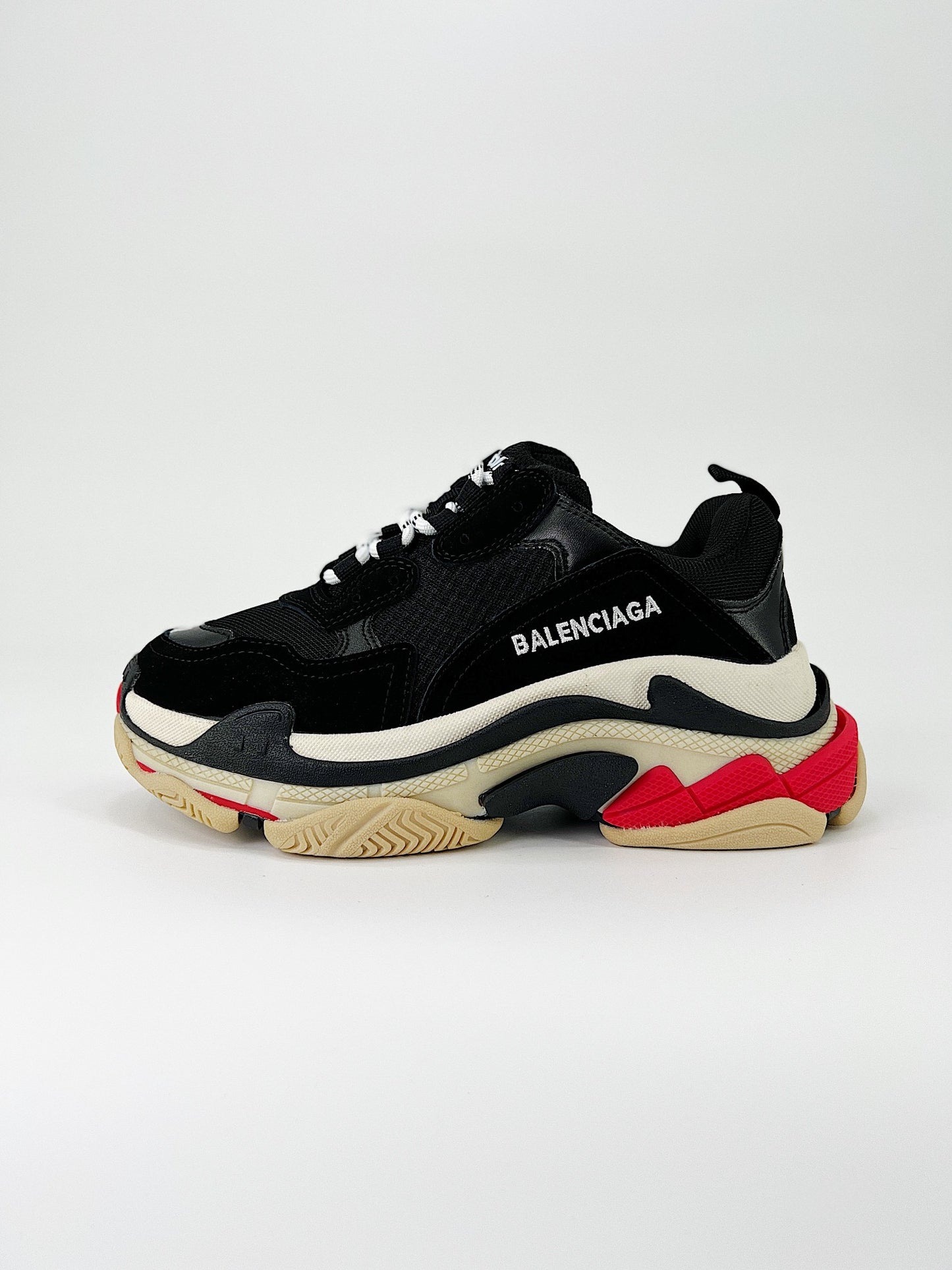 Balenciaga Triple S Black Red White