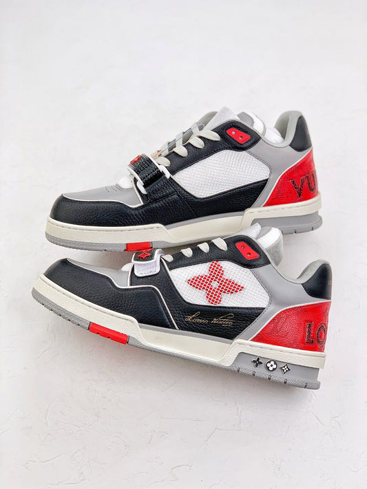 LOUIS VUITTON Trainer Red Black