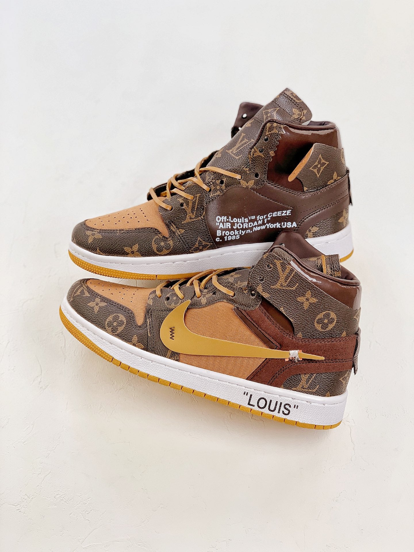 Nike Air Jordan 1 OFF-White x LV Brown