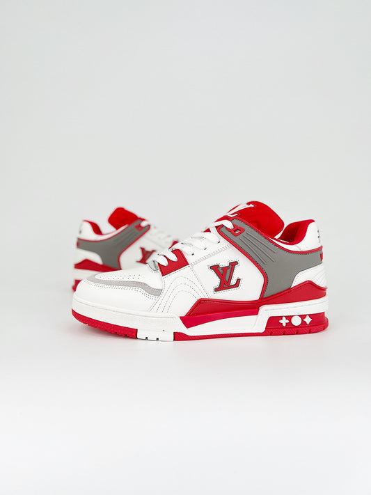 LOUIS VUITTON  Trainer White Red