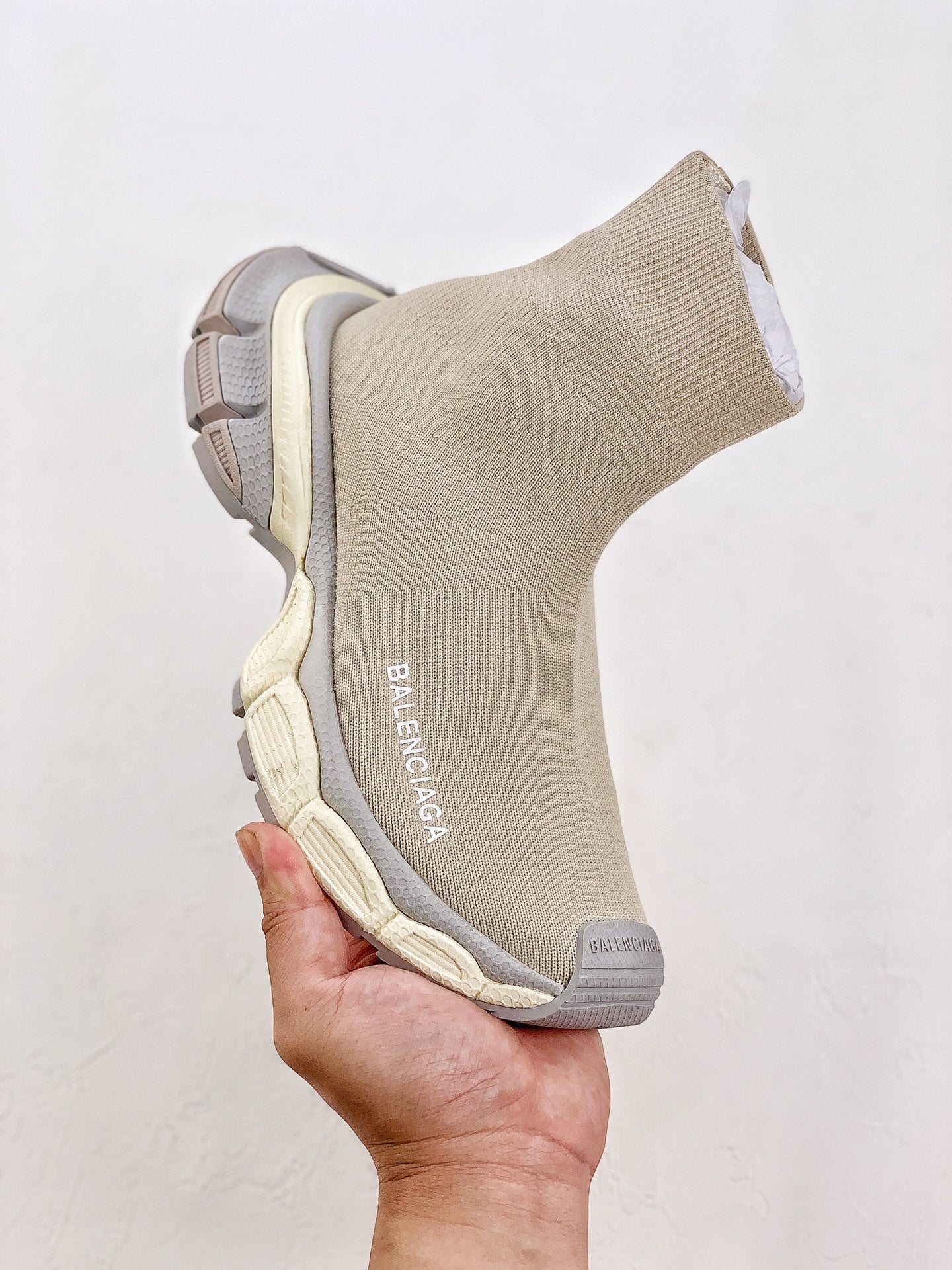 Balenciaga 3XL Sock Beige