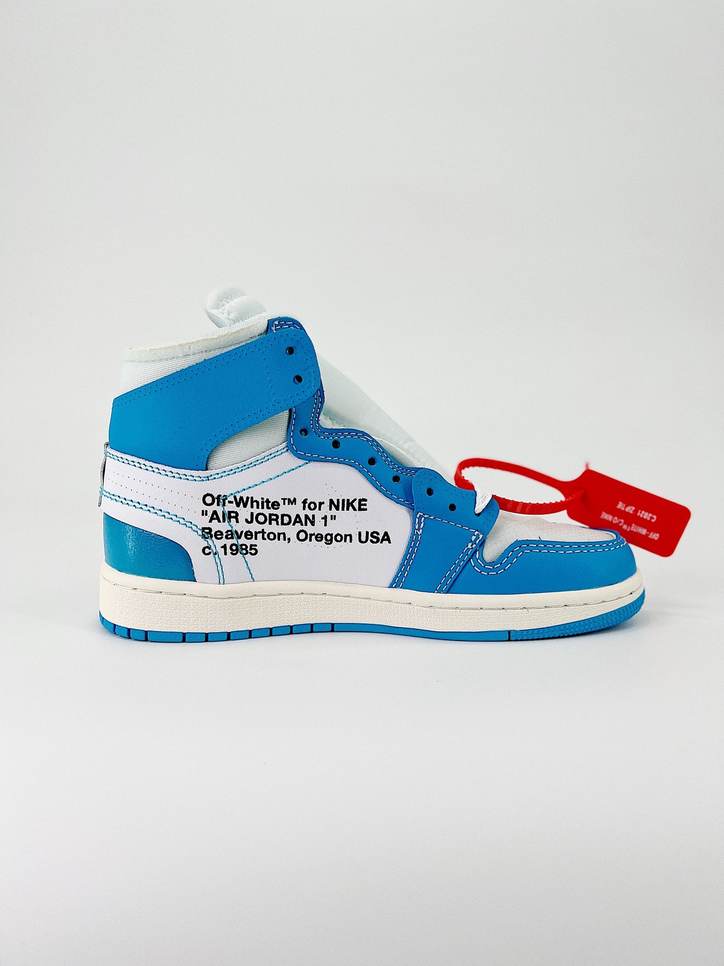 Nike Air Jordan 1 Hight Off-White University Blue UNC