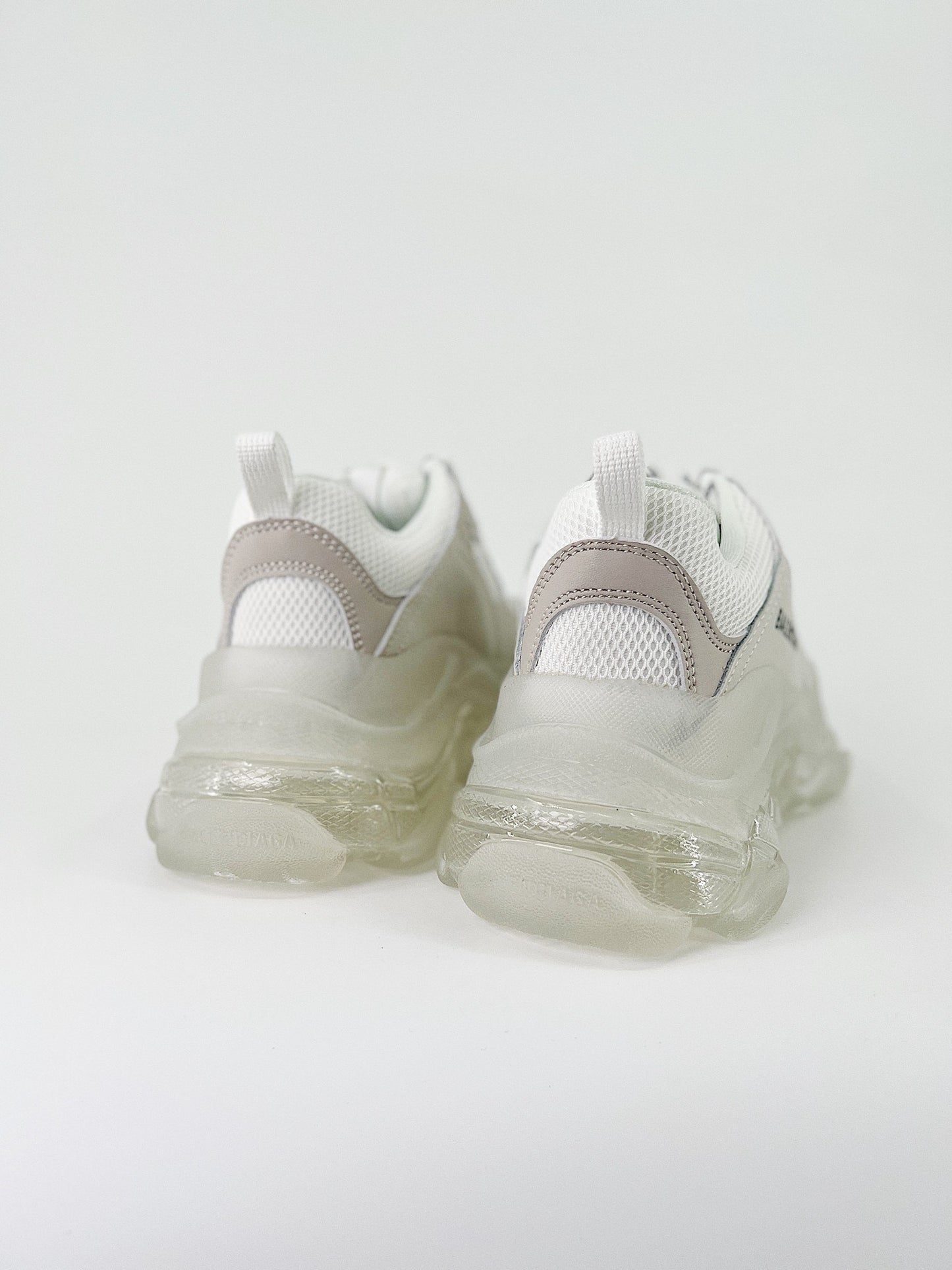 Balenciaga Triple S Clear Sole White Beige