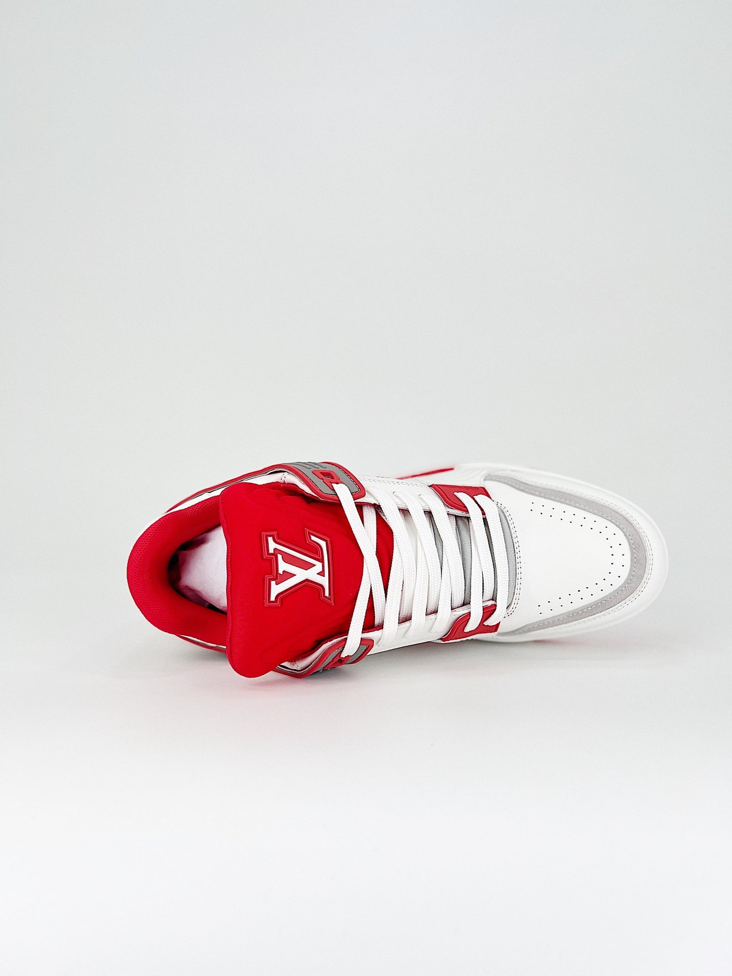 LOUIS VUITTON  Trainer White Red