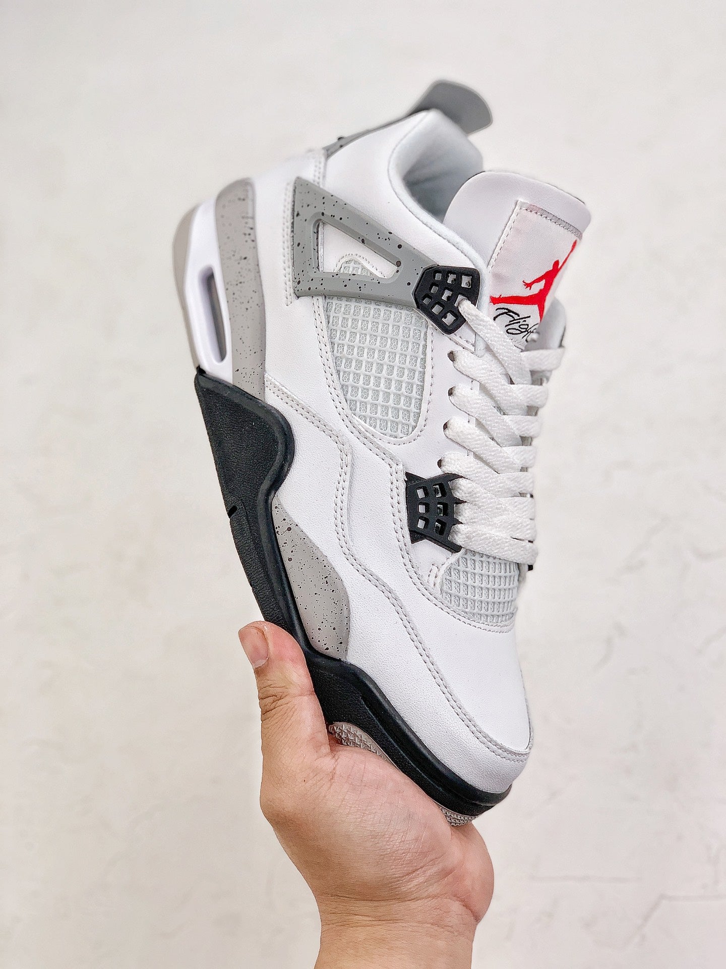 Nike Air Jordan 4 Retro Biały Cement