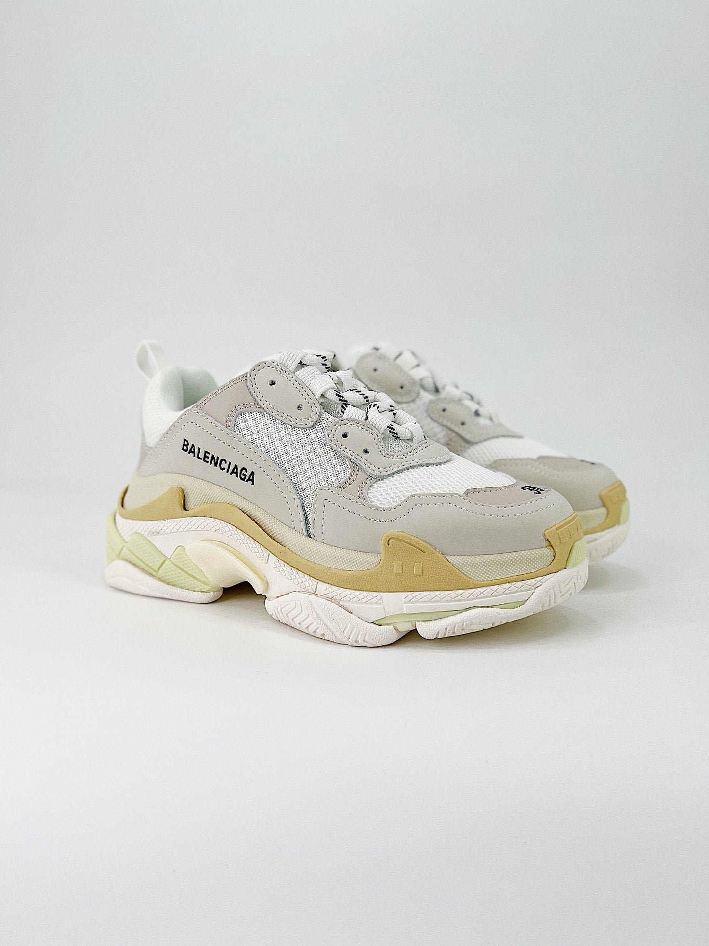 Balenciaga Triple S White Beige