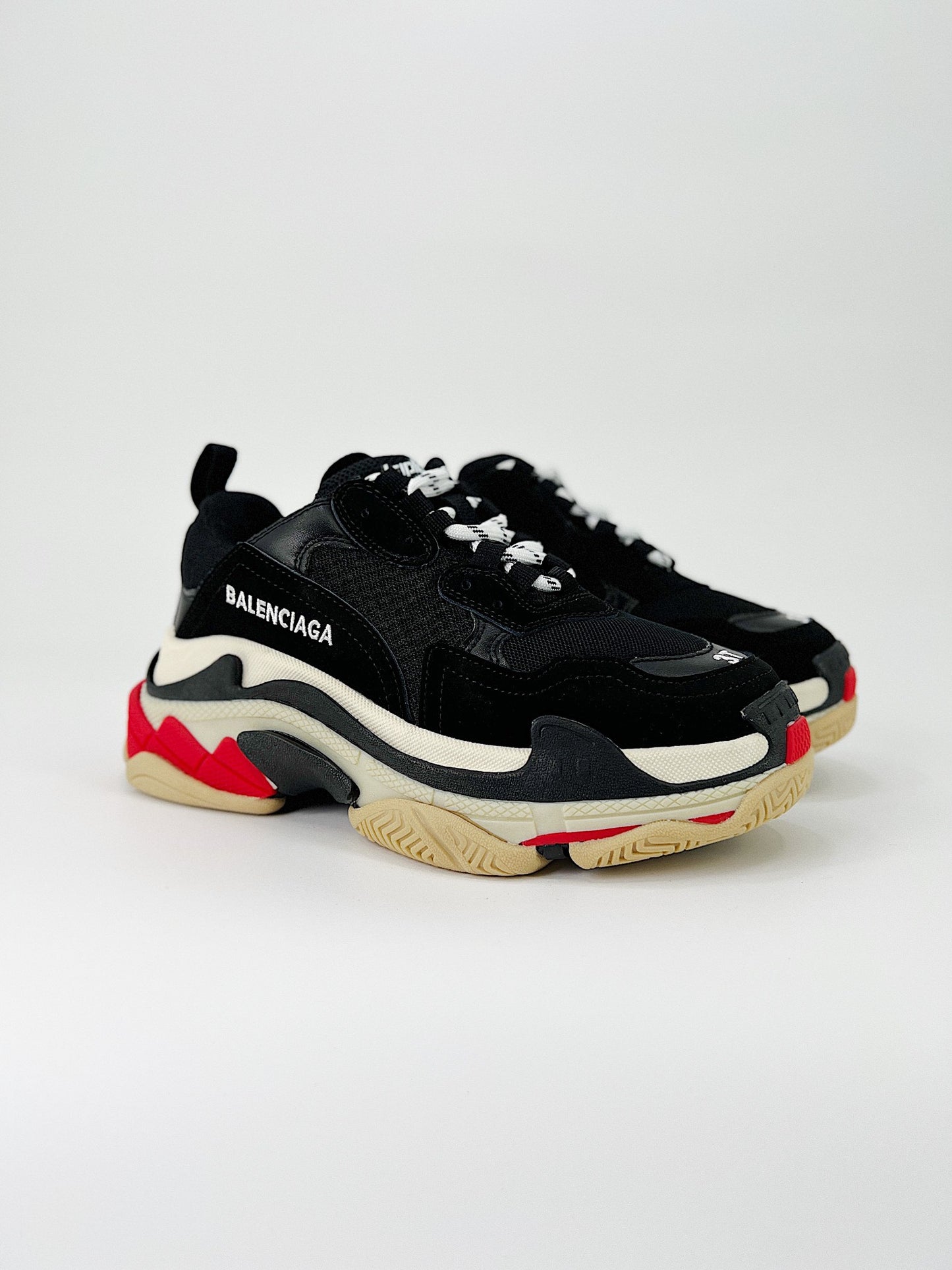 Balenciaga Triple S Black Red White