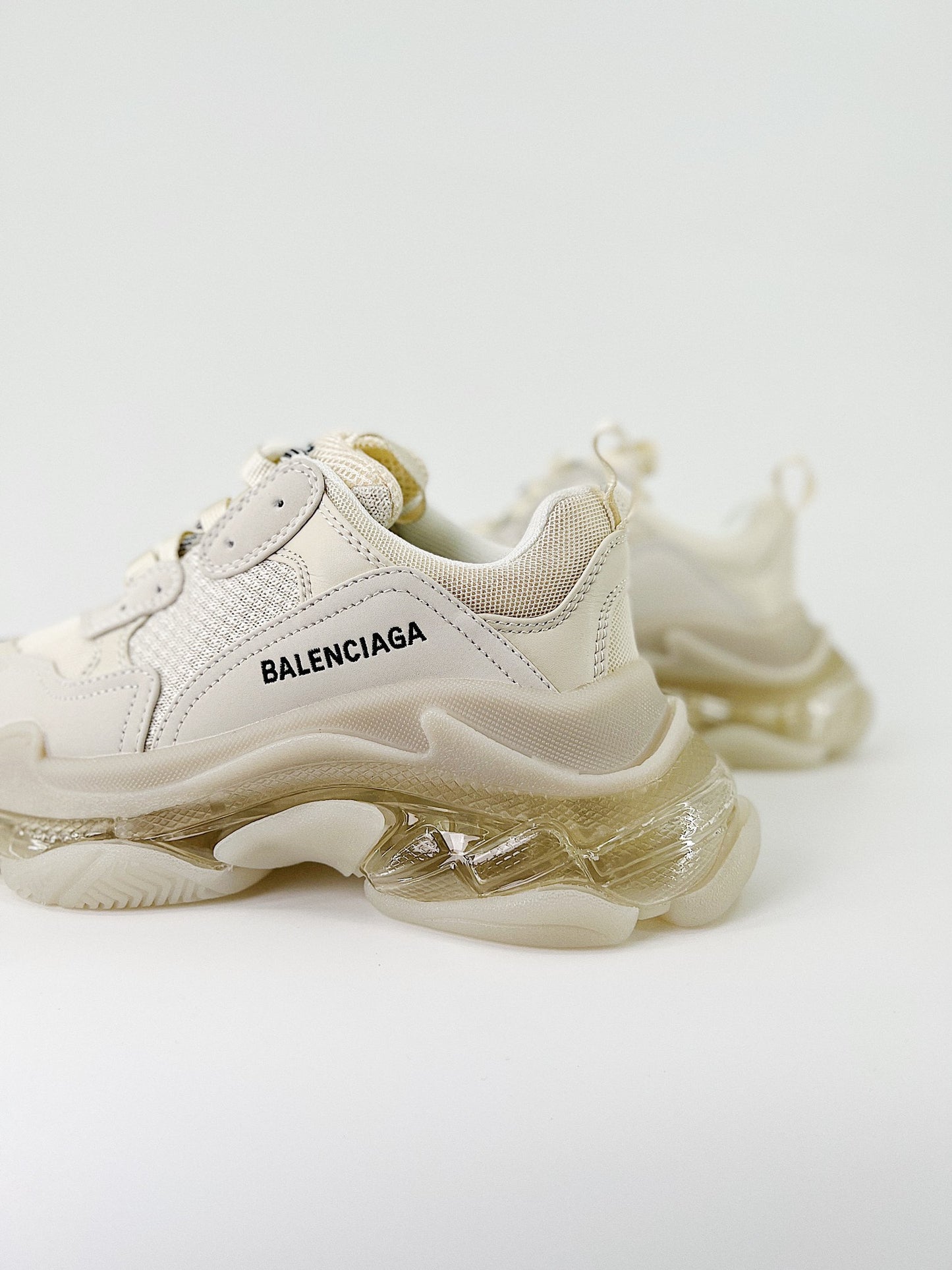 Balenciaga Triple S Clear Sole Gold